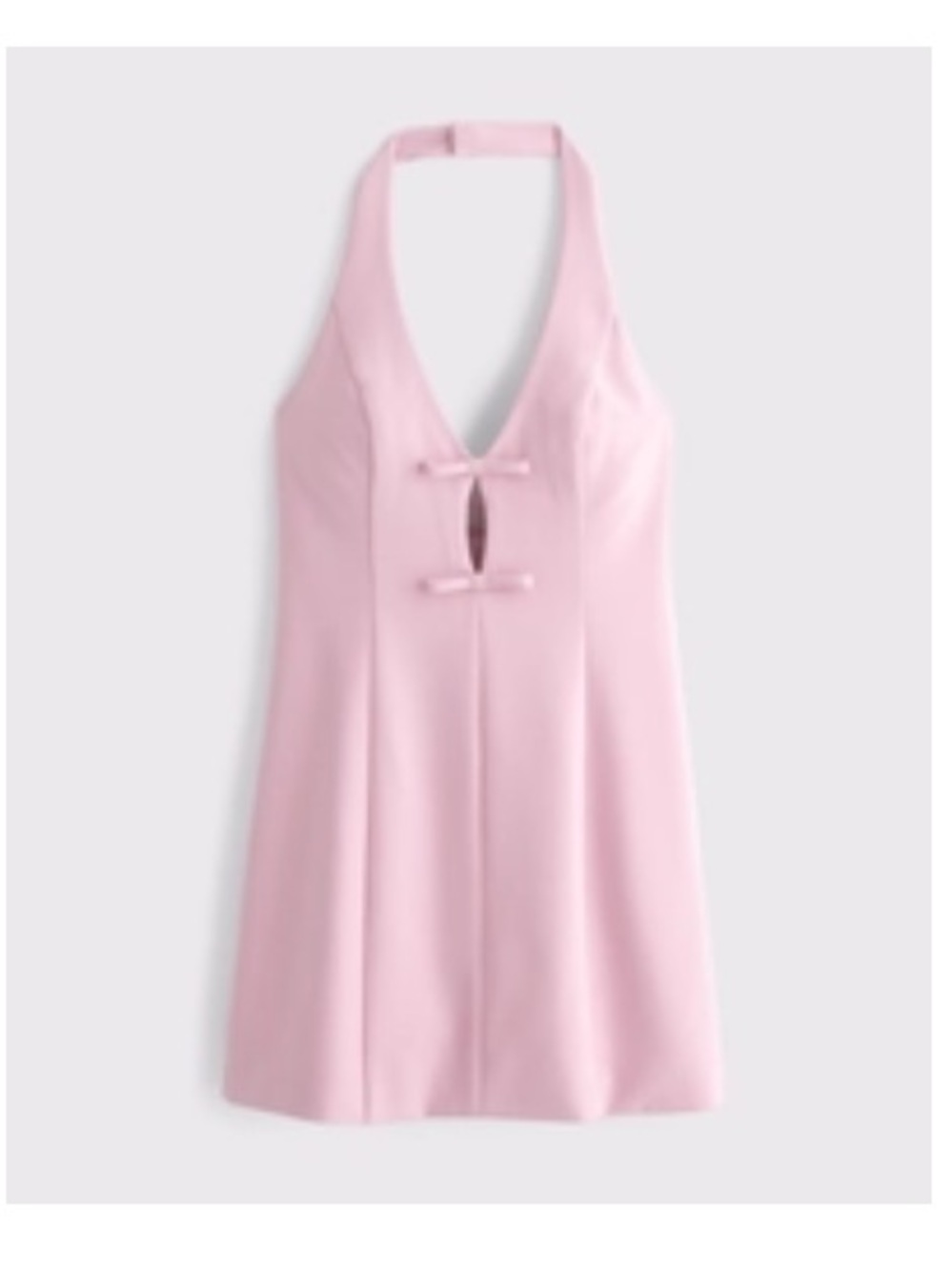 Abercrombie & Fitch Pink Halter Mini Dress Top with Keyhole